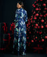Front Buttoned Printed Chiffon Dress